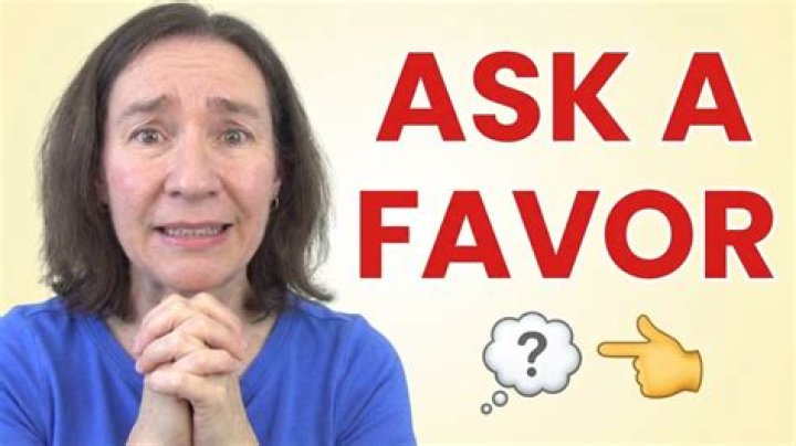 What does it mean to ask for a favor?