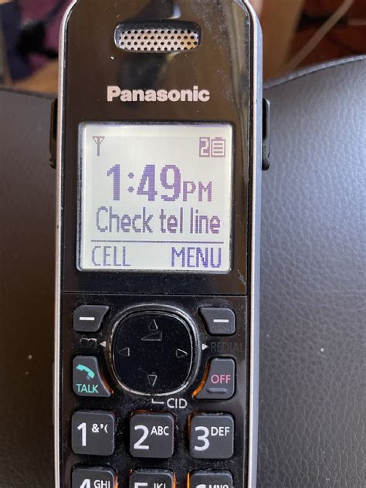 What does it mean when it says check telephone line?