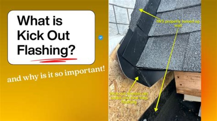 What does kick out flashing mean?