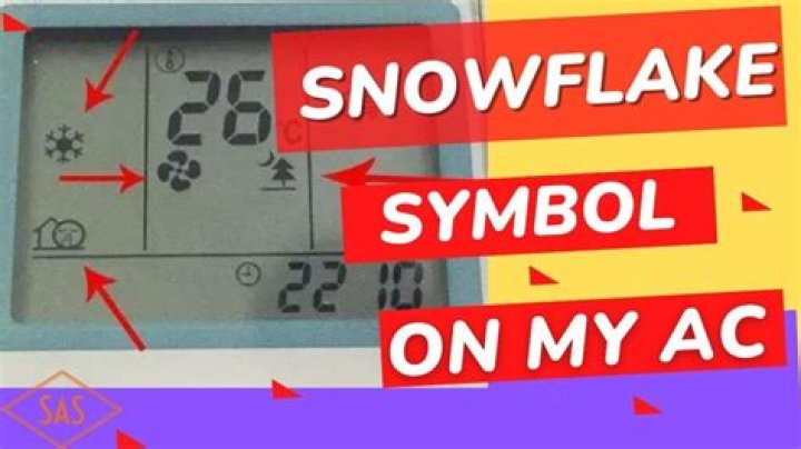 What does the snowflake symbol mean on my thermostat?
