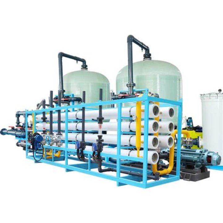What does the tank do in a reverse osmosis system?