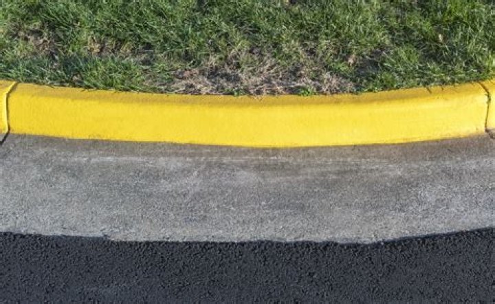 What does yellow on the curb mean
