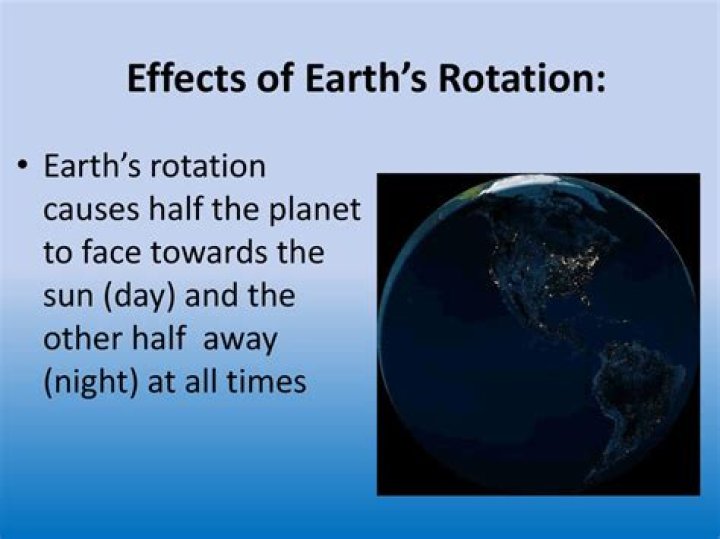 What effects are produced due to rotation & revolution of Earth?