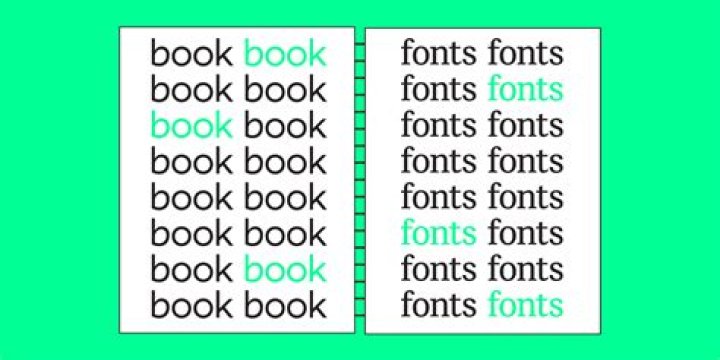 What font size is used in books?