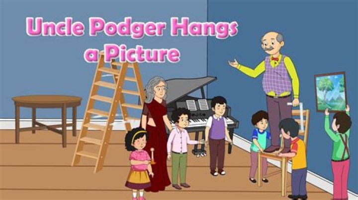 What happened when Uncle Podger hang a picture on the wall