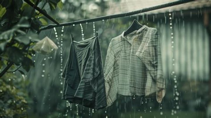 What happens if clothes remain damp in the rainy season