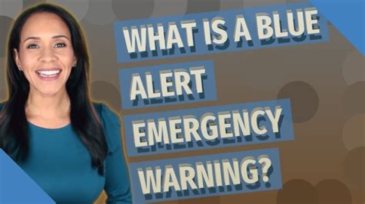 What is a blue alert emergency