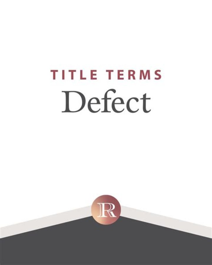 What is a defective title?