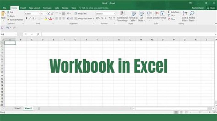 What is a page within an Excel workbook?