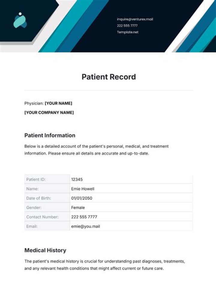 What is a patient's record?