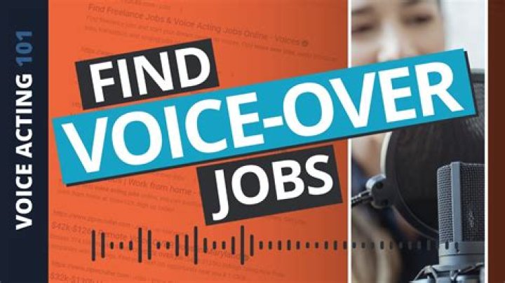 What is a voice over job?