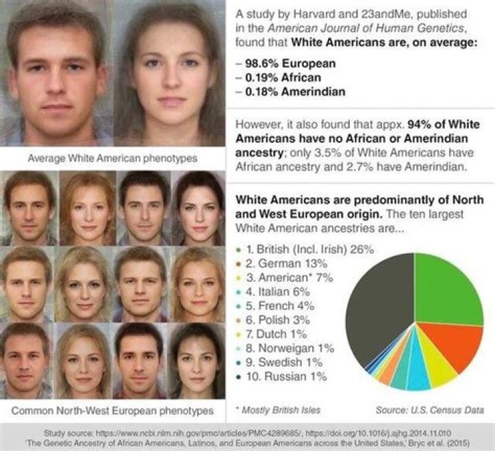 What is a white person's ethnicity?