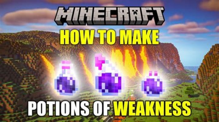 What is a witches weakness in Minecraft?