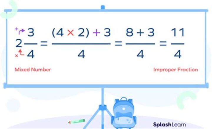 What is an improper fraction example?