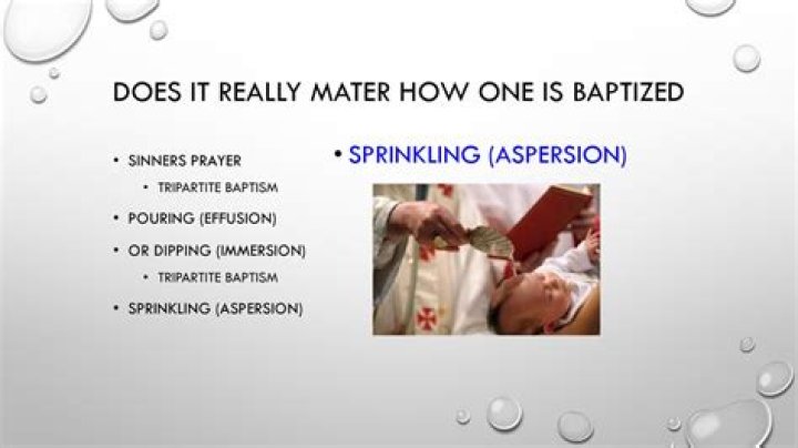 What is aspersion baptism? | ContextResponse.com