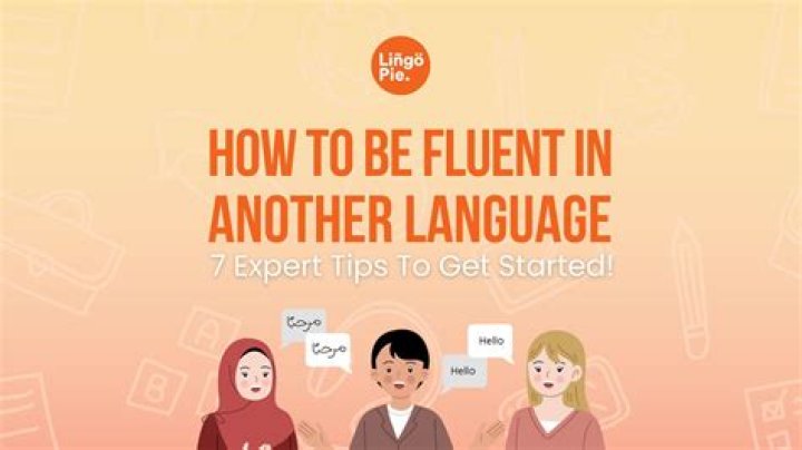 What is being fluent in a language?