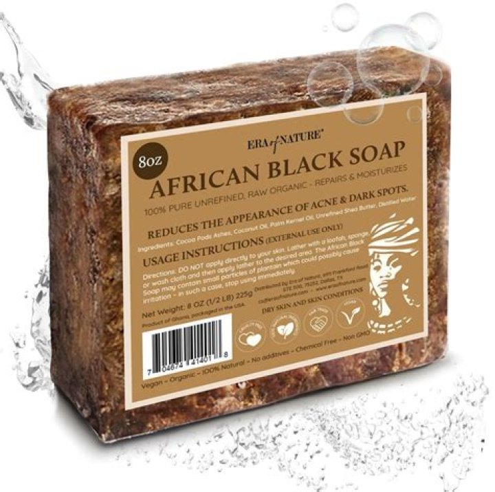 What is black African soap made of?