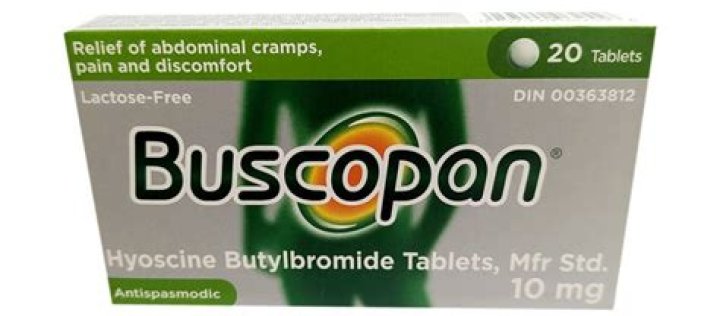 What is buscopan used for?