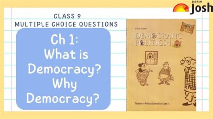 What is democracy class 10th?