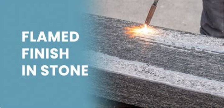 What is flamed granite finish
