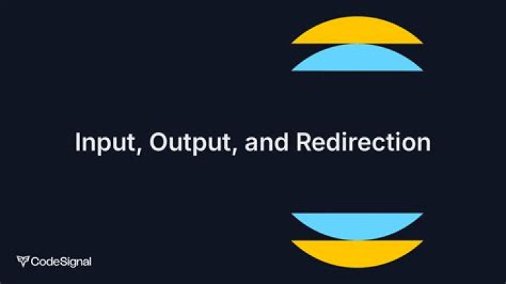 What is input and output redirection