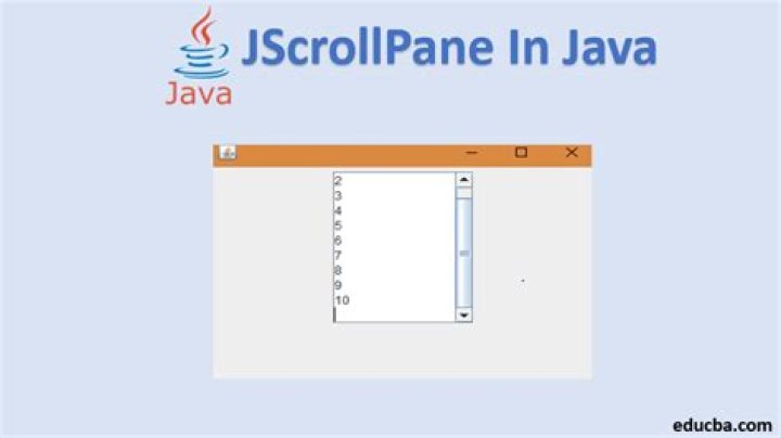 What is JScrollPane in Java