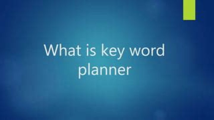 What is key word planner