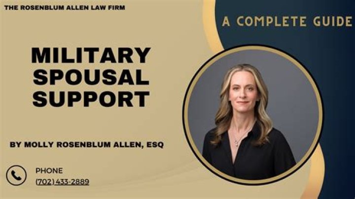 What is military spousal support