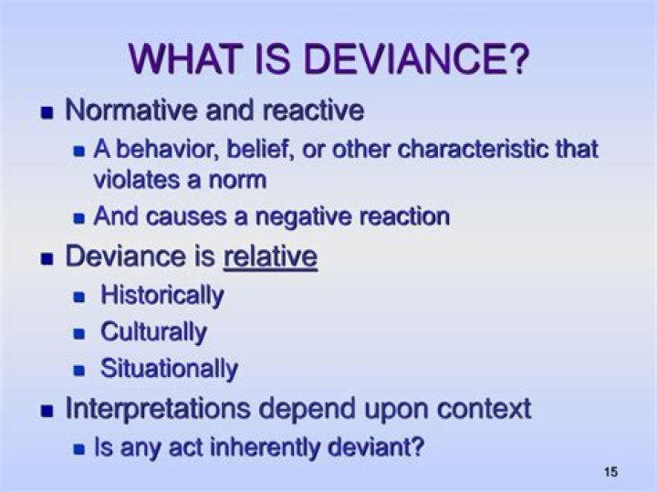 What is normative deviance