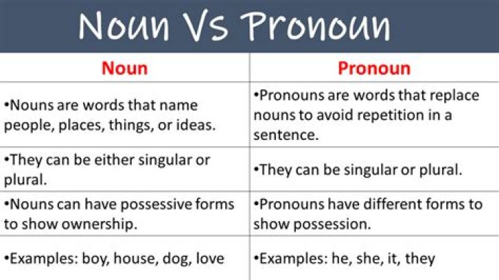 What is noun or pronoun