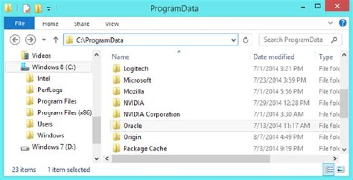 What is ProgramData?