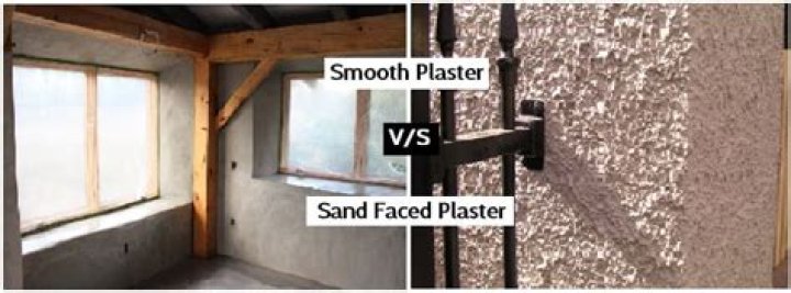 What is sand faced plaster?