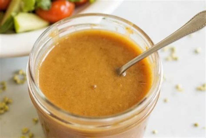 What is sesame dressing made of?