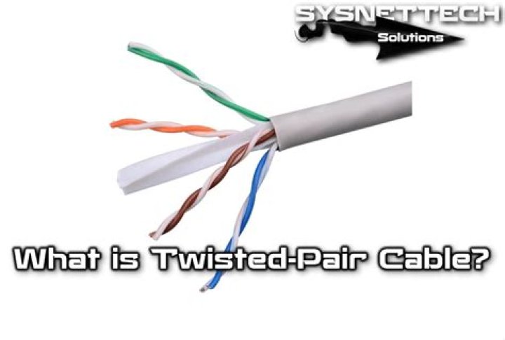 What is the definition of twisted pair cable?