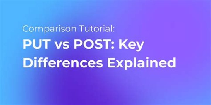 What is the difference between post and put in REST API?
