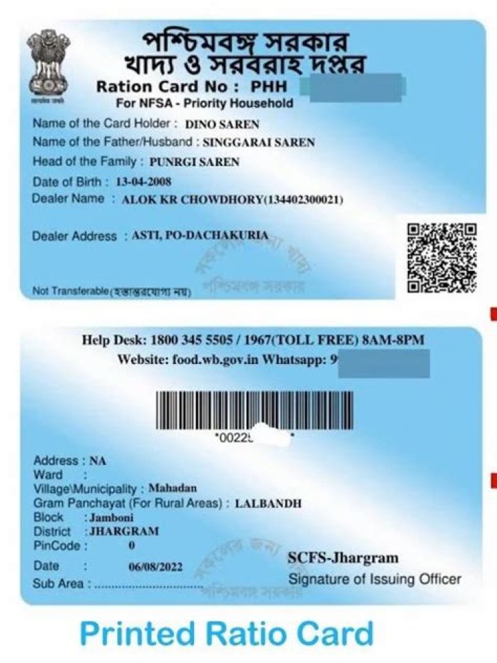 What is the income limit for white ration card in Andhra Pradesh?