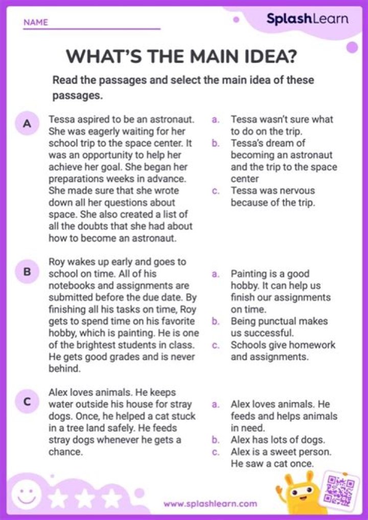 What is the main idea of a article