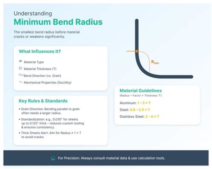 What is the minimum bend radius for a bonding conductor
