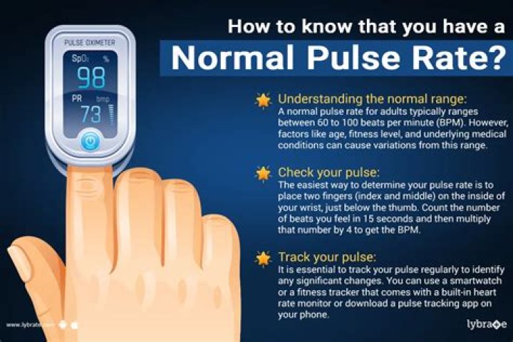 What is the normal pulse rate for adults