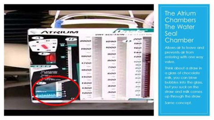What is the purpose of the water seal chamber?