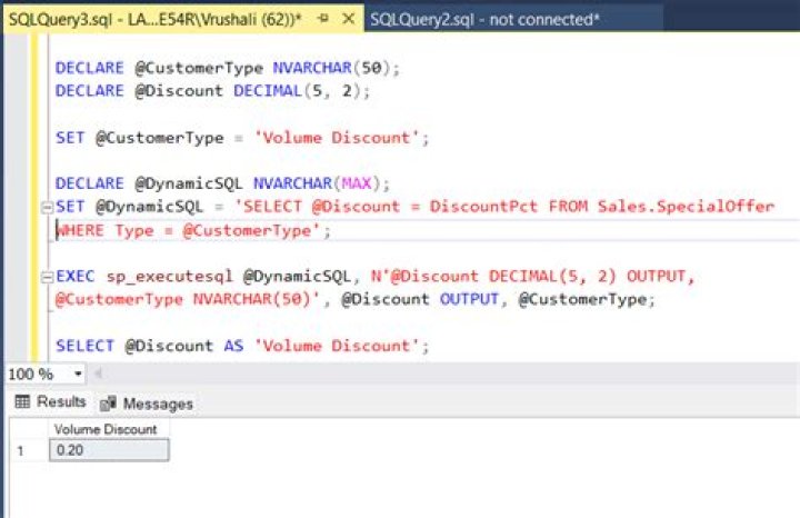 What is the return type of select statement in SQL