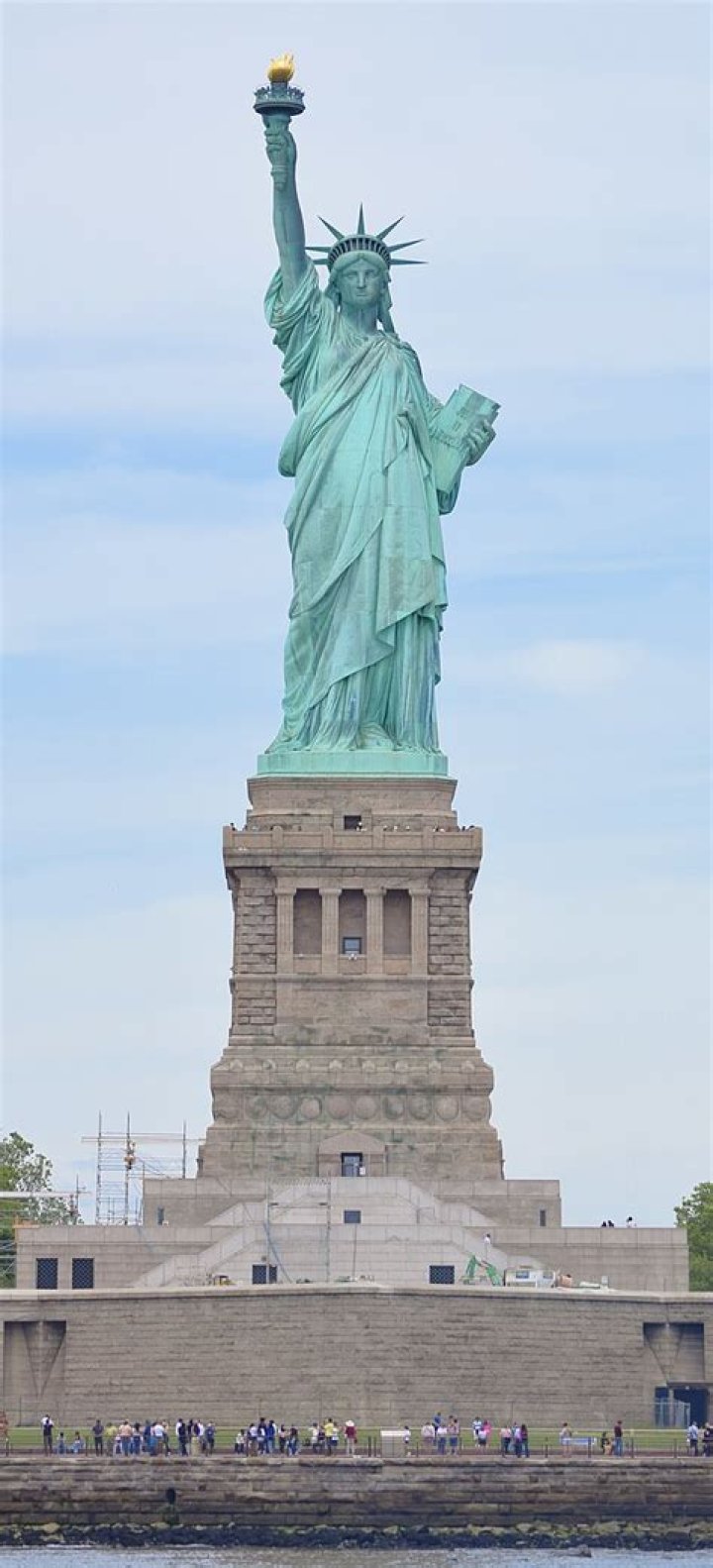 What is the Statue of Liberty mostly made of?