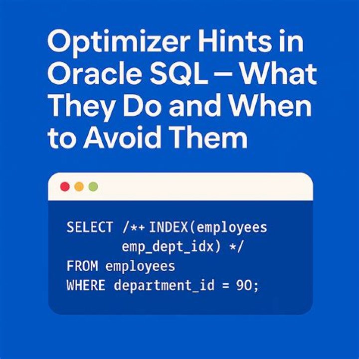 What is the use of hints in Oracle