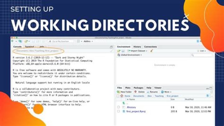 What is the working directory in R?