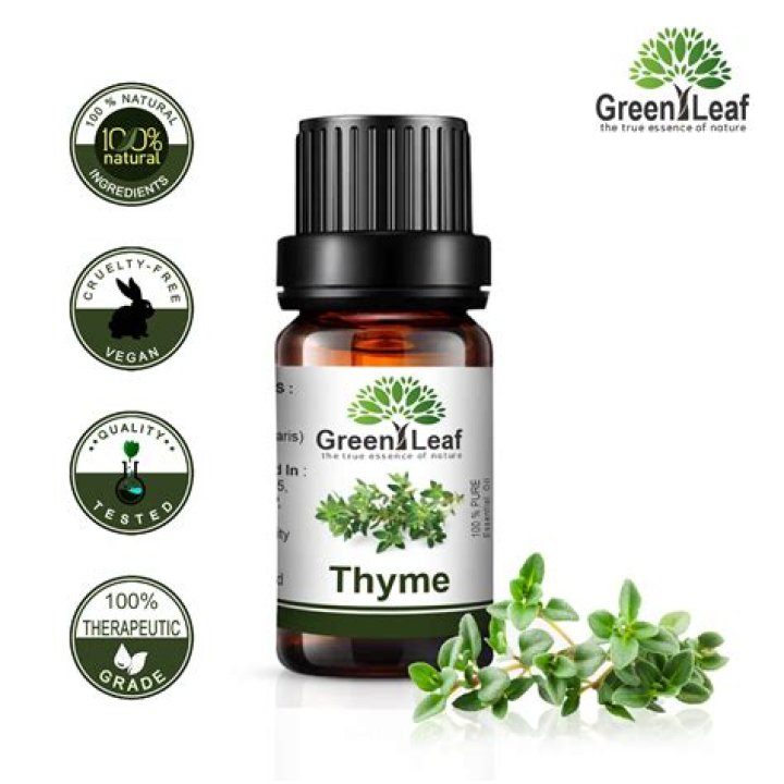 What is thyme essential oil used for?