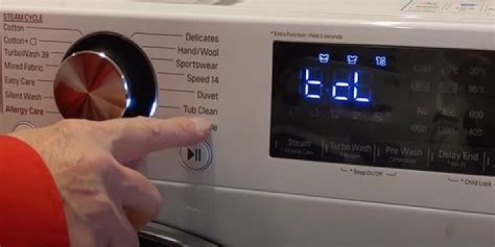 What is tub clean in LG washing machine?