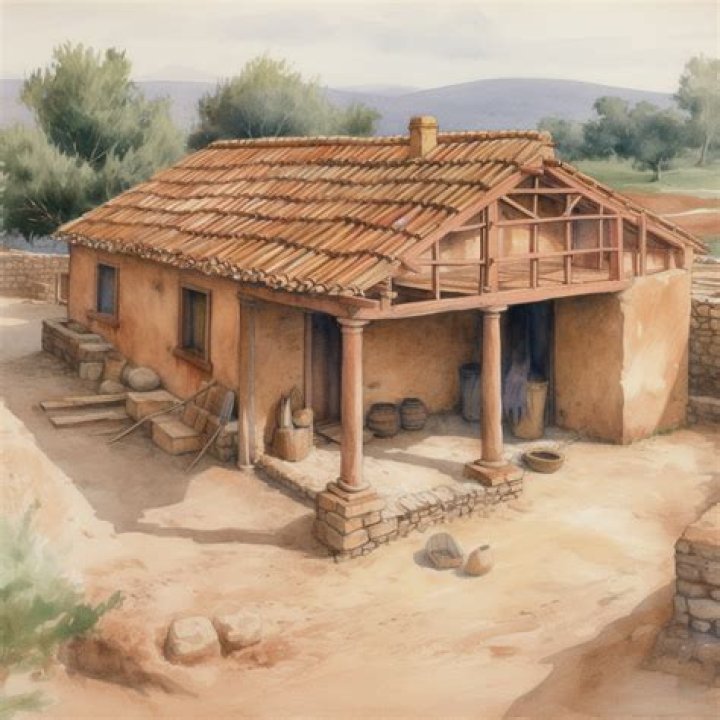 What kind of houses did Spartans live in?
