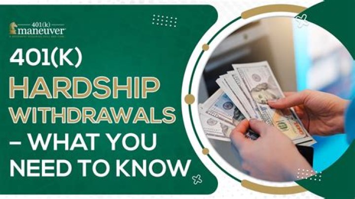 What qualifies for a 401k hardship withdrawal?