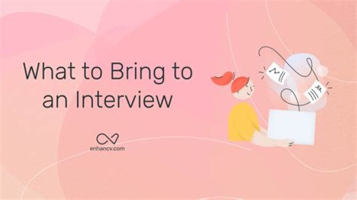 What should I bring to an executive interview?