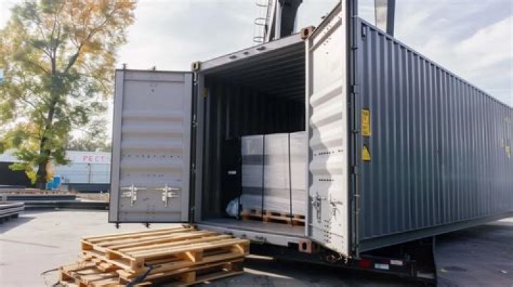 What should you never do when loading or unloading a container